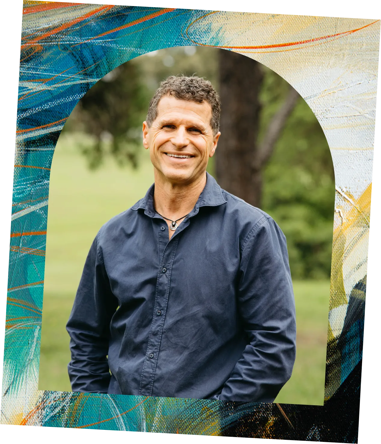 Rob Gray, founder and educator of CECAT professional art therapy courses, smiling outdoors
